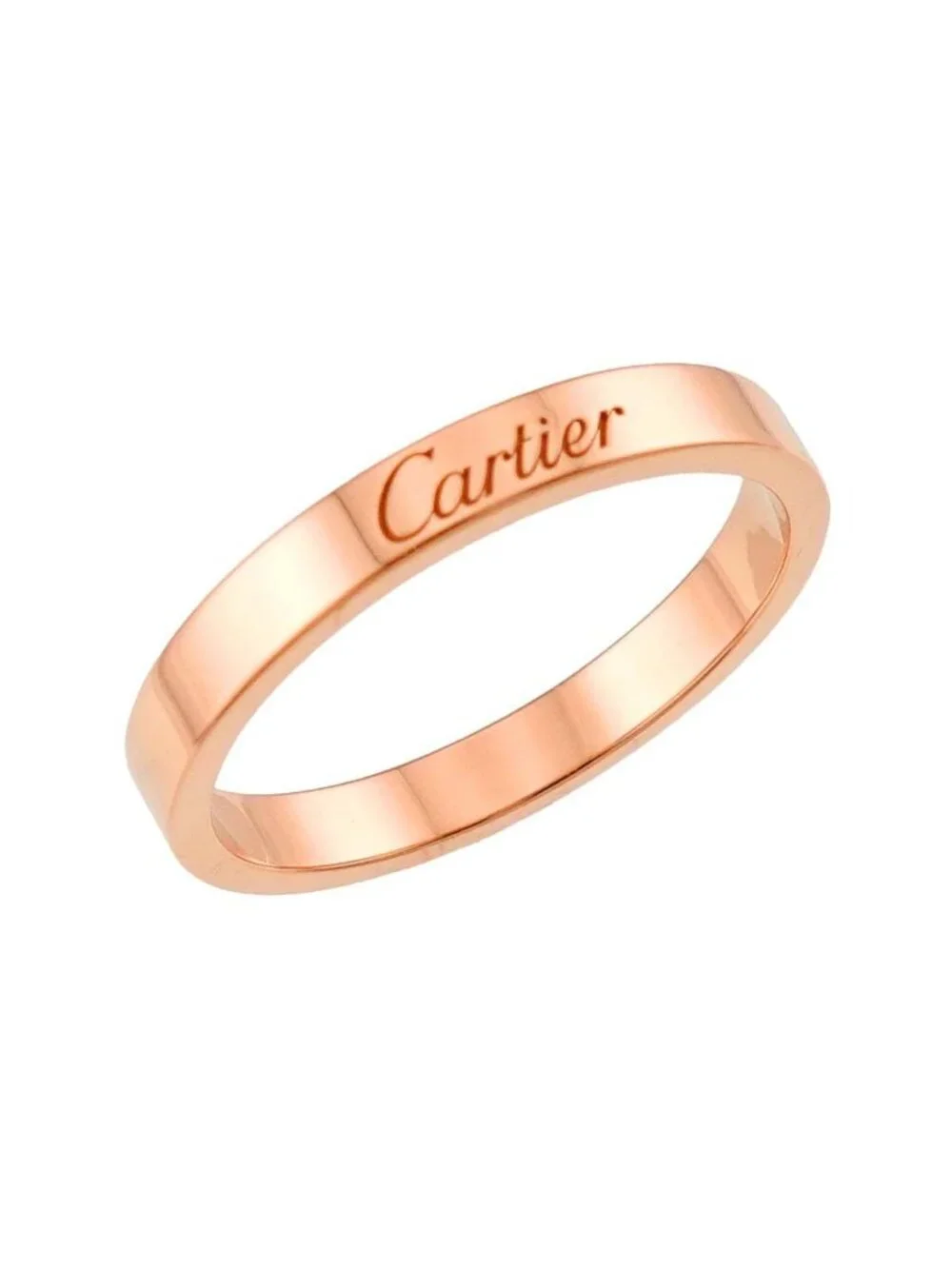 Cartier C de Cartier 59 Ring Width 18k PG Pink Gold 750